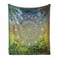 thumbnail image 1 of Ethnic Soft Flannel Fleece Throw Blanket, Mystic Mandala Culture Karma Calmness and Harmony Boho Design, Cozy Plush for Indoor and Outdoor Use, 50" x 70", Multicolor, by Ambesonne, 1 of 6
