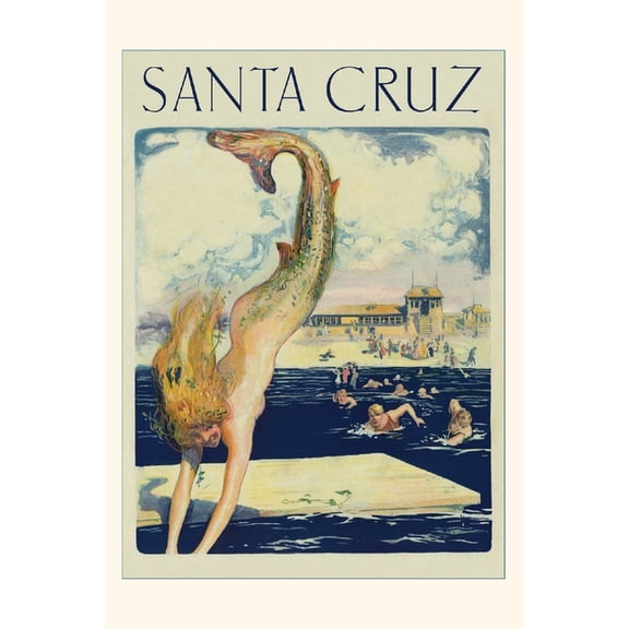 Pocket Sized - Found Image Press Journals: Vintage Journal Santa Cruz Mermaid (Paperback)