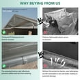 thumbnail image 6 of Heavy Duty Carport Canopy with 2 Roll-Up Doors + 1 Side Door, Removable End Walls & Windows, All-Weather Portable Garage Shelter for Car, Truck, Boat, Vehicle, 6 of 10