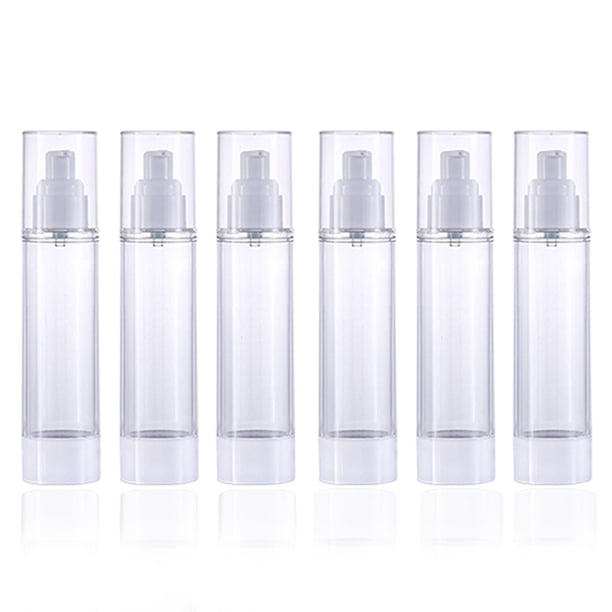 6 uds botella cosmética transparente botella de loción dispensador de viaje contenedor recargable/botella de bomba de viaje básica champú MFZFUKR BST3020336-2