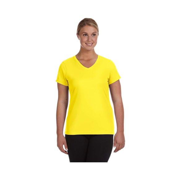 Ladies' Moisture-Wicking V-Neck T-Shirt