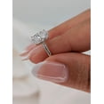 thumbnail image 4 of solitaire jewels 2.5CT Oval Moissanite Solitaire Engagement Ring For Women, 14K White Gold, 4 of 6