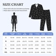 thumbnail image 4 of Balery White Pineapples Pijama para Hombre de Dos Piezas con Manga Larga, Conjunto de Dormir y Descanso Suave con Bolsillos-Large, 4 of 7
