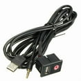 thumbnail image 3 of OPAL- 3.5Mm Car Boat Audio Usb Aux Adapter Dash Flush Mount Panel With 1.5M Cable B, 3 of 6