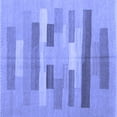 thumbnail image 1 of Ahgly Company Machine Washable Indoor Square Abstract Blue Contemporary Area Rugs, 3' Square, 1 of 4