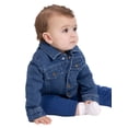 thumbnail image 3 of Wonder Nation Baby Girls Denim Jacket with Long Sleeves, Sizes 0/3M-24M, 3 of 7