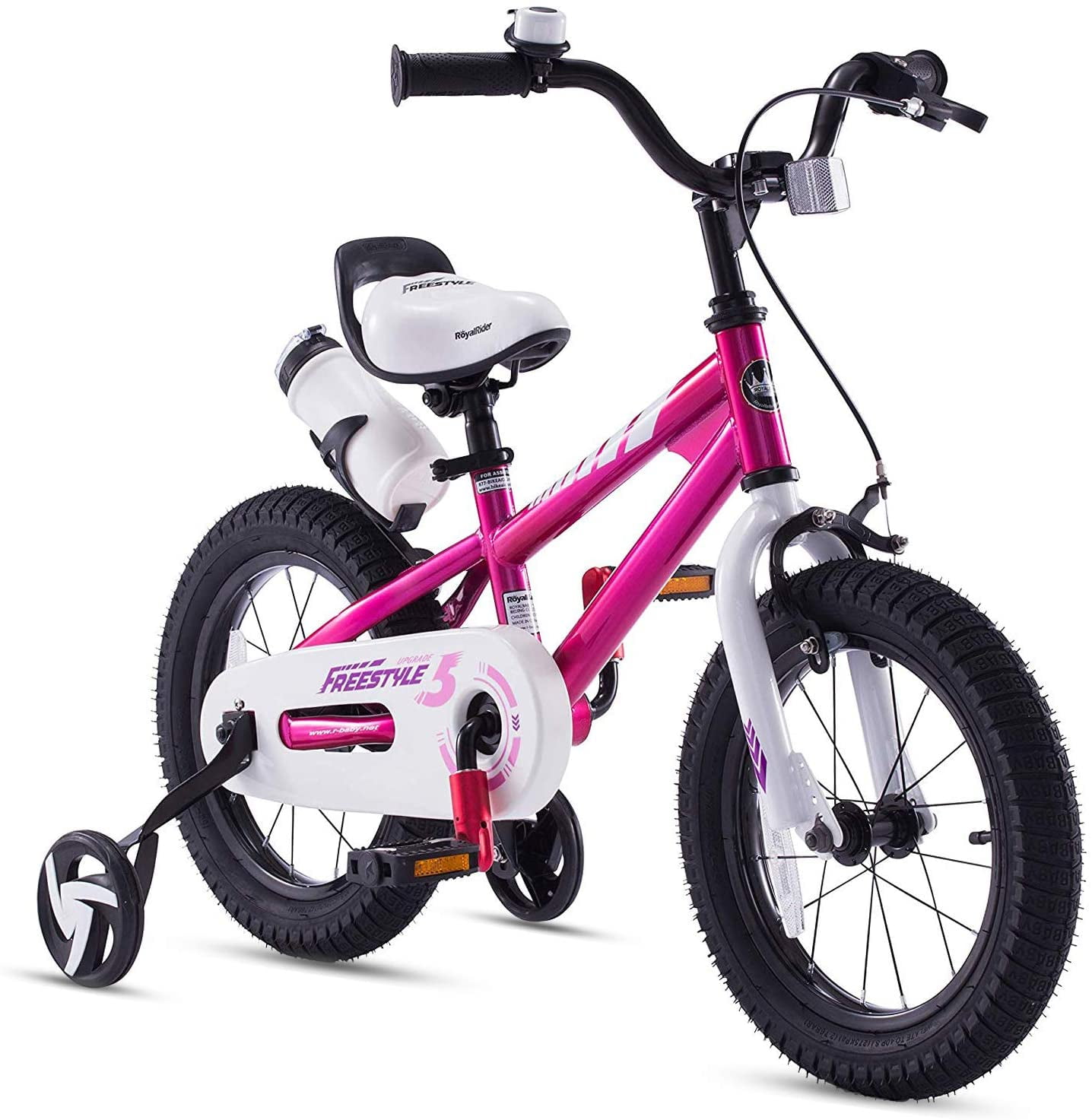 RoyalBaby 16" Wheel Freestyle Kids Children Childs BMX Bike Stabilisers Red 5+ 