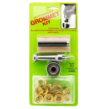 

C.S. Osborne Set-It-Yourself Grommet Kit K234-3 7/16 Hole W/ Brass Grommets