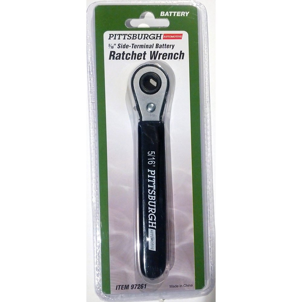 5/16 inch SideTerminal Battery Reversible Ratchet Wrench ChromePlated
