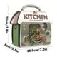 thumbnail image 3 of Juego de cocina de simulación | Juguetes de corte de alimentos simulados | Bolso de belleza de postre de hamburguesa | Plástico ABS | Accesorios coloridos | Herramientas de cocina para juegos de rol, 3 of 6