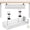 White, variant on Adjustable No-Drill Under-Desk Cable Organizer Clamp on Metal Mesh Tray Cord Wire Management Basket Power Strip Holder Rack for Home Office Computer Standing Desk Accessories(White,Medium)