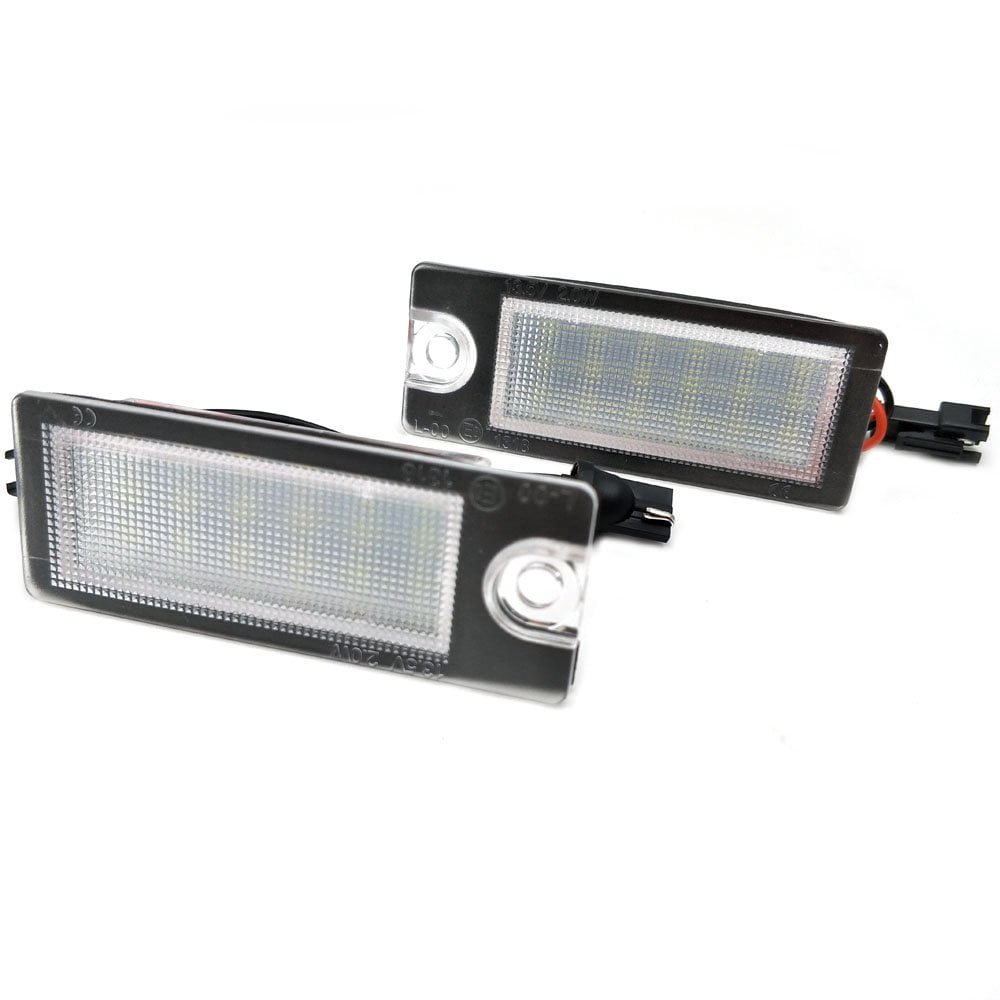 Nikauto 2Pcs 6000k 3528SMD LED License Plate Light for Volvo V70 XC70 S60 S80 XC90