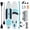 Gray blue, variant on CONCETTA Inflatable Paddle Board,Equipped With SUP Paddle Board Accessories, The Non-slip EVA Deck Design Restarts The Surfboard,Surfboard for Youth&Adults of All Skill Levels，Brown Green