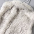 thumbnail image 6 of Women Winter Waistcoat Short Type Faux Fur Turn-down Collar Cardigan Sleeveless Heat Retention Fuzzy Vest Coat Everyday Wear Work School Jacket, 6 of 7