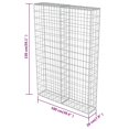 thumbnail image 2 of vidaXL Gabion Wall with Covers Galvanised Steel 100x20x150 cm, 2 of 4