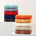 thumbnail image 2 of Large Bath Towels, Bath Towels Large, Egyptian Cotton Towels, Adult Extra-large 220g Plain Color Bath Towel, Highly Absorbent Towel for Bathroom, Shower & Daily Use, 2 of 4