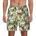 thumbnail image 3 of Uemuo Jungle Animals Pattern Mens Swim Trunks Quick Dry Board Shorts with Mesh Lining, Stretch Beach Shorts Quick Dry No-Chafing Board Shorts-XX-Large, 3 of 9