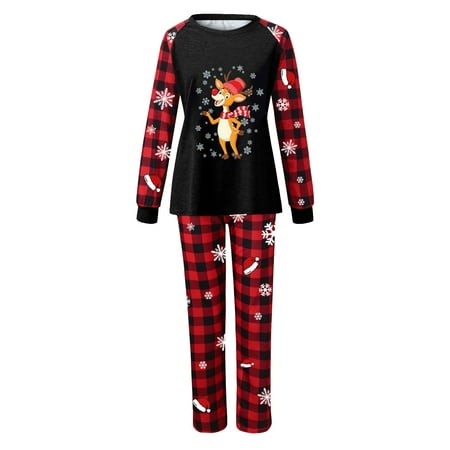 

CAICJ98 Christmas Pajamas For Family Family Christmas Pajamas Matching Sets Christmas Sleepwear Parent-Child Pjs Outfit for Christmas Holiday Xmas Party