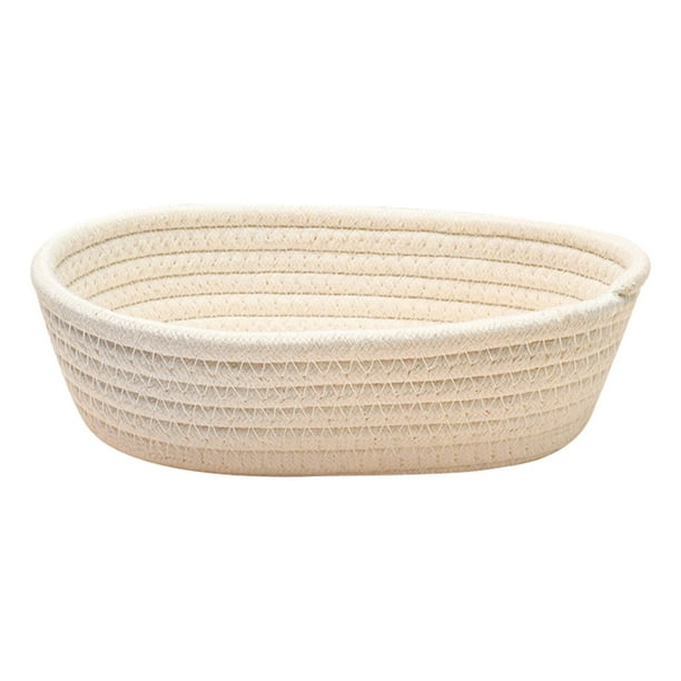 Cesta de almacenamiento tejida nórdica, de almacenamiento, contenedor, orgazador de escritorio para ños, ropa de juguete, aperitivos, Beige Soledad Cesta de almacenamiento