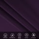 thumbnail image 4 of Funda Protectora de Almohada de Algodón uxcell Estampado Egipcio Morado Oscuro Standard/Cama Matrimonio, 4 of 6
