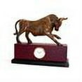 thumbnail image 2 of Bey-Berk International Bull Clock - Brass, 2 of 2