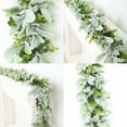thumbnail image 4 of Mnhhatv 1.8 Meter Simulated Bunny Ear Leaf Eucalypts Vines, Artificial Garland for Stair Railing Mantel Table, Festive Easter Decoration for Home Party Event and Seasonal Display, 4 of 8