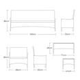 thumbnail image 2 of Sala de 4 piezas ilios innova  mueble para jardín color chocolate con cojines arena, 2 of 9
