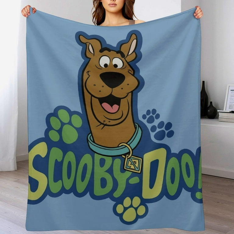 Cozy Kids Scooby Doo Cartoon Blanket Ultra Soft Fleece Throw Blanket for Children Warm Plush Child Friendly Snuggle Blanket