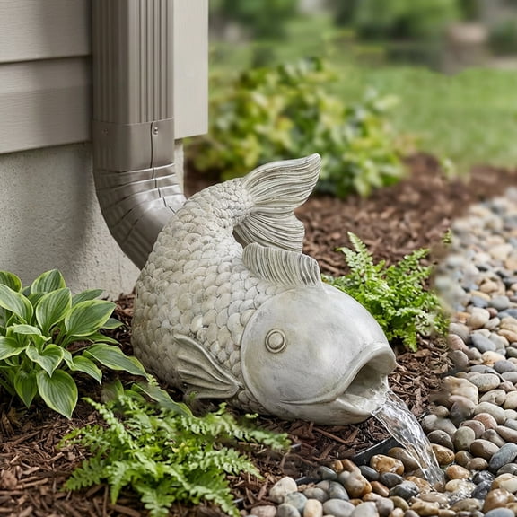 Solace Easy Installation Rain Gutter Diverter Animal Sculpture Downspout Extender Water
