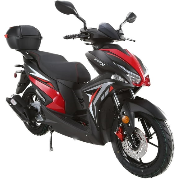 Vitacci New Spider 200 EFI Gas 200 cc Moped/Scooter for Adults - Black