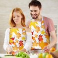 thumbnail image 3 of Autumn Fall Leaves Pattern Apron-Garden Aprons for Women with Pockets-Cotton Linen Waterproof Kitchen Cooking Gardening Aprons Adjustable for Kitchen,Cooking,BBQ and Salon 33"x27", 3 of 7