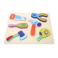 thumbnail image 4 of Wooden Tool Matching Puzzles for Early Education Embedded Sanding Rounded Safe Toddler Shape Puzzles for Kindergarten, 4 of 5