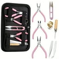 thumbnail image 2 of HPQ 1 Set Jewelry Making Tool Kit – Zinc-Iron Alloy Round Nose Pliers, Needle Nose Pliers, Diagonal Cutting Pliers & Non-Serrated Wire Cutter – Ideal for Beginners & Hobbyists., 2 of 12