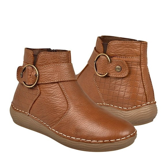 BOTINES CASUALES PARA DAMA LOBO SOLO 5053 PIEL CAFÉ Lobo Solo 5053