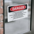 thumbnail image 4 of Flammable Or Combustible Liquids Vapors OSHA Danger Vinyl Decal Label 5 Inch x 3.5 Inch - 5 Pack, 4 of 6
