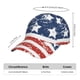 thumbnail image 2 of Fotbe USA Colors Stripes1 Gorro Clásico de Béisbol, Gorra Ajustable con Broche Snapback, Gorro de Exterior de Algodón Suave, 2 of 6
