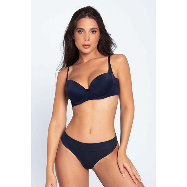 Panty brasilera (1059) azul oscuro L