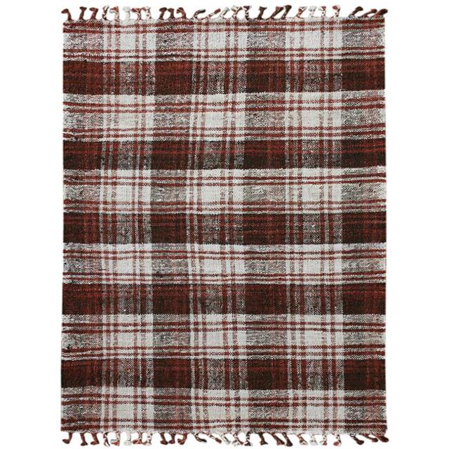 Amer Tapis HMP40203 Hampton Tapis d'Accent Tissé à la Main&44; Rouge Brique - 2 x 3 Pi.