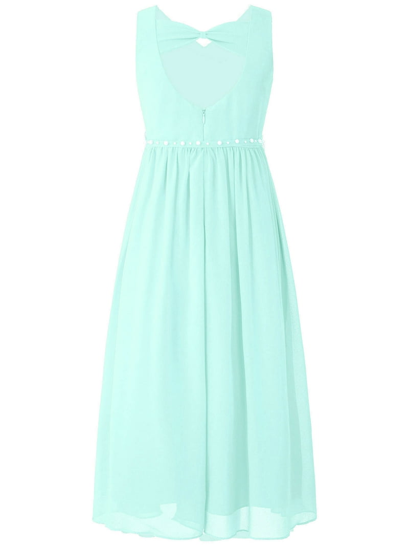 Yartina Junior Bridesmaid Dress A-line Chiffon Formal Party Dresses Flower  Girl's Dress Mint Green 16 - Walmart.com