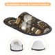thumbnail image 3 of Fotbe coffee shop house Pantuflas Peludas para Mujer con Estampado, Zapatillas de Peluche, Zapatos de Invierno para Casa, Uso Interior y Exterior-Medium, 3 of 8