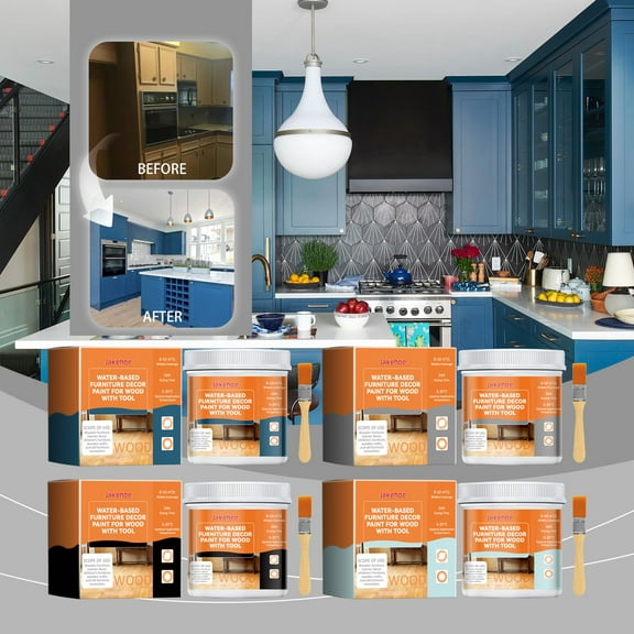 Wood Furniture Paint under $5! CQCYD Water Based Wood Furniture Paint, 100ml Decor Paint Set with Tools, Easy Apply Eco Friendly Coating for DIY Home Improvement, Quick Drying Low Odor