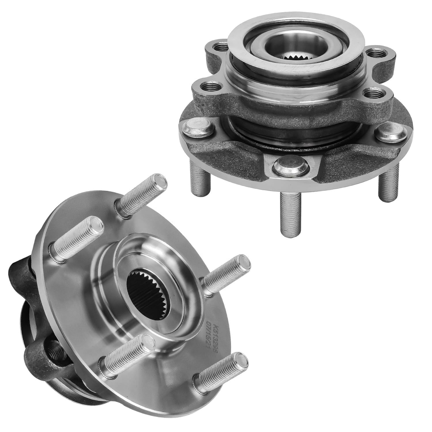 Detroit Axle - Front 12pc Suspension Kit for 2008-2013 Nissan Rogue, 2014-2015 Rogue Select, 2 Front Wheel Bearings & Hubs 2 Lower Control Arms 2 Sway Bars 4 Outer Inner Tie Rods 2 Boots Replacement