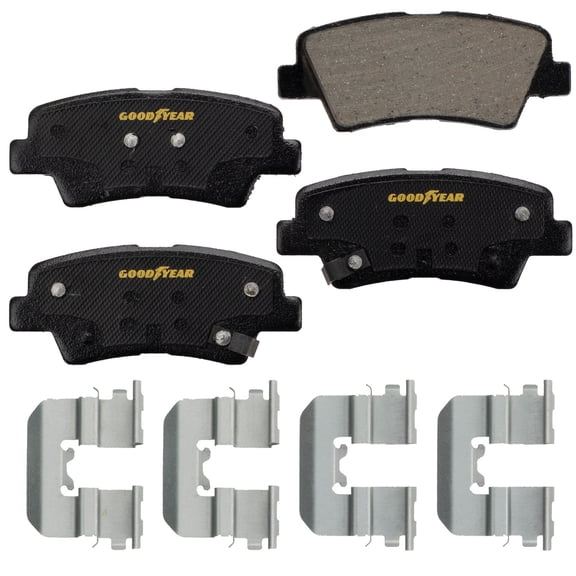 Goodyear Brakes GYD1313 Premium Ceramic Automotive Rear Disc Brake Pads Set