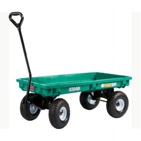 Millside Industries M98 03548FF 20 x 38 in. Green Garden Wagon with Flat Free Tires