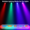 thumbnail image 7 of 4pcs LED Par Lights DJ Stage Light RGB 36 LED with Sound Activated Remote Control DJ Uplighter for Wedding Party Club Christmas Stage Lighting, 7 of 7