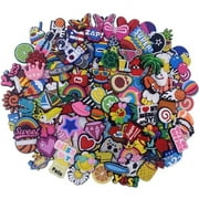 100PCs Random Shoe Charms for Croc, Non-Reapeat Decorations for Croc Clog, Suitable for Kids, Boys, Girls, Men, Women