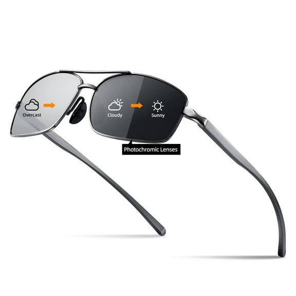 Bloomoak Polarized Sunglasses for Men & Women, Ultra Lightweight Rectangular /UV400 Protection