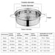 thumbnail image 5 of Vaporera de verduras de múltiples capas, limpieza conveniente, antioxidante, de grado alimenticio, vapor superior con asa, vaporera de acero inoxidable para bollos, suministros para el hogar, 5 of 7