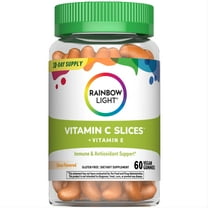 Vitamin C Gummies | 60 Citrus Flavored Vegan Gummies | by Rainbow Light