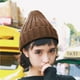 thumbnail image 4 of Qarigey Sombrero Unisex mezclas de algodón sólido cálido HIP HOP sombreros de punto hombres gorras de invierno mujeres Skullies gorros para Sombreros marrón claro Qarigey AP000123-18, 4 of 6